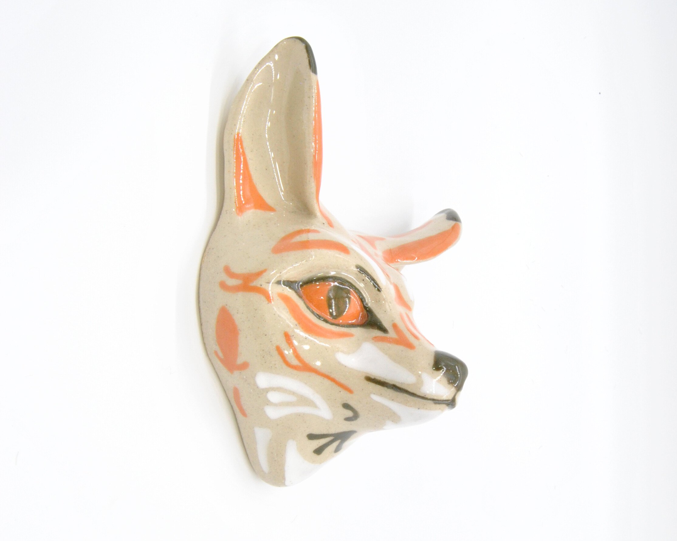 "Fox", Ceramic, 5in x 5in, 2025