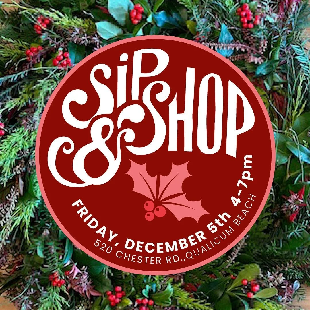 Back again for our third year, we invite you to join us for a sweet social event. Come enjoy a sip and a snack, visit with friends and browse a great selection of lovely gifts items (for self or other). We will have some gorgeous wreaths, stunning ea