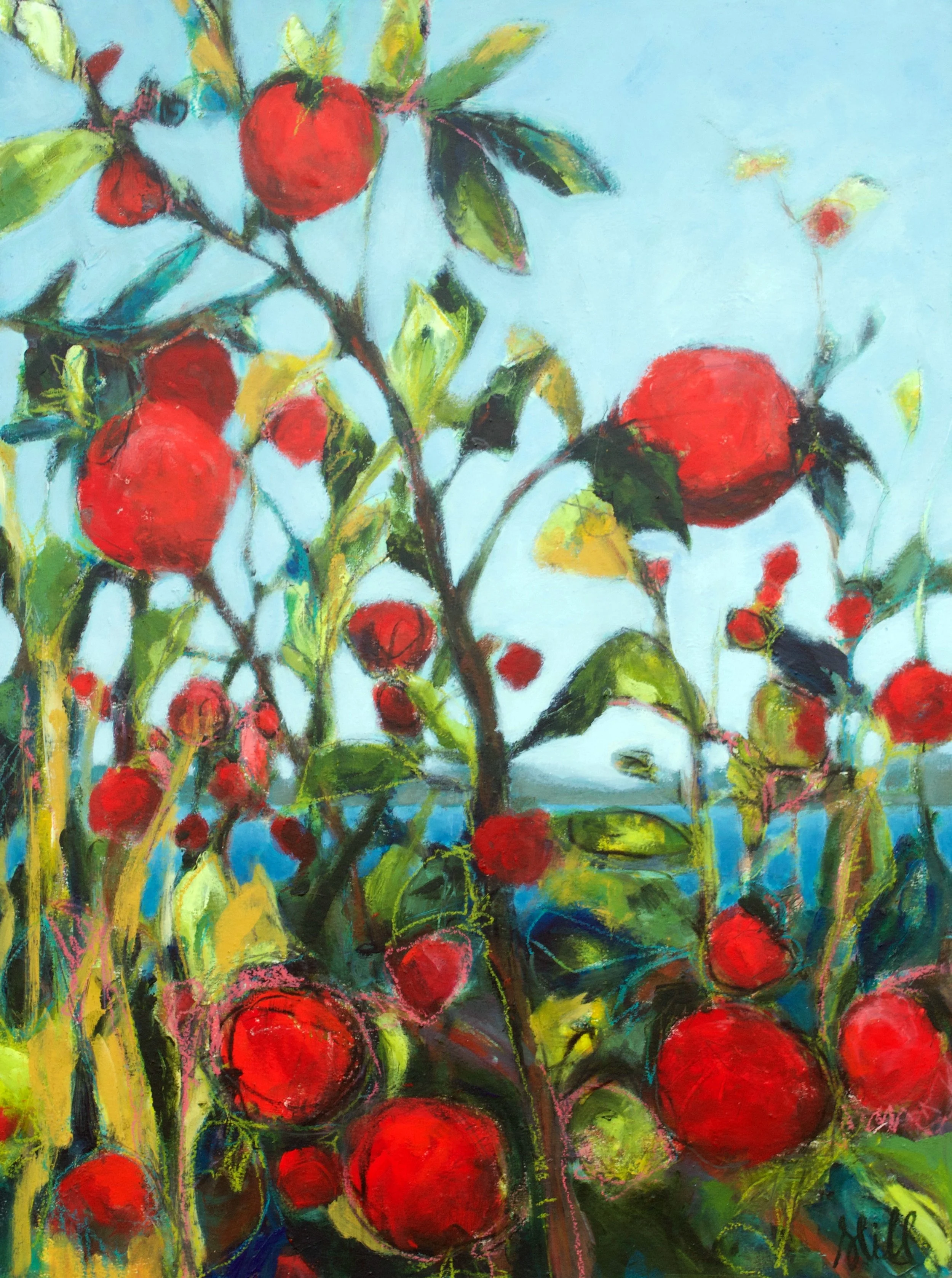 A Rosy Outlook, 18" x 30"