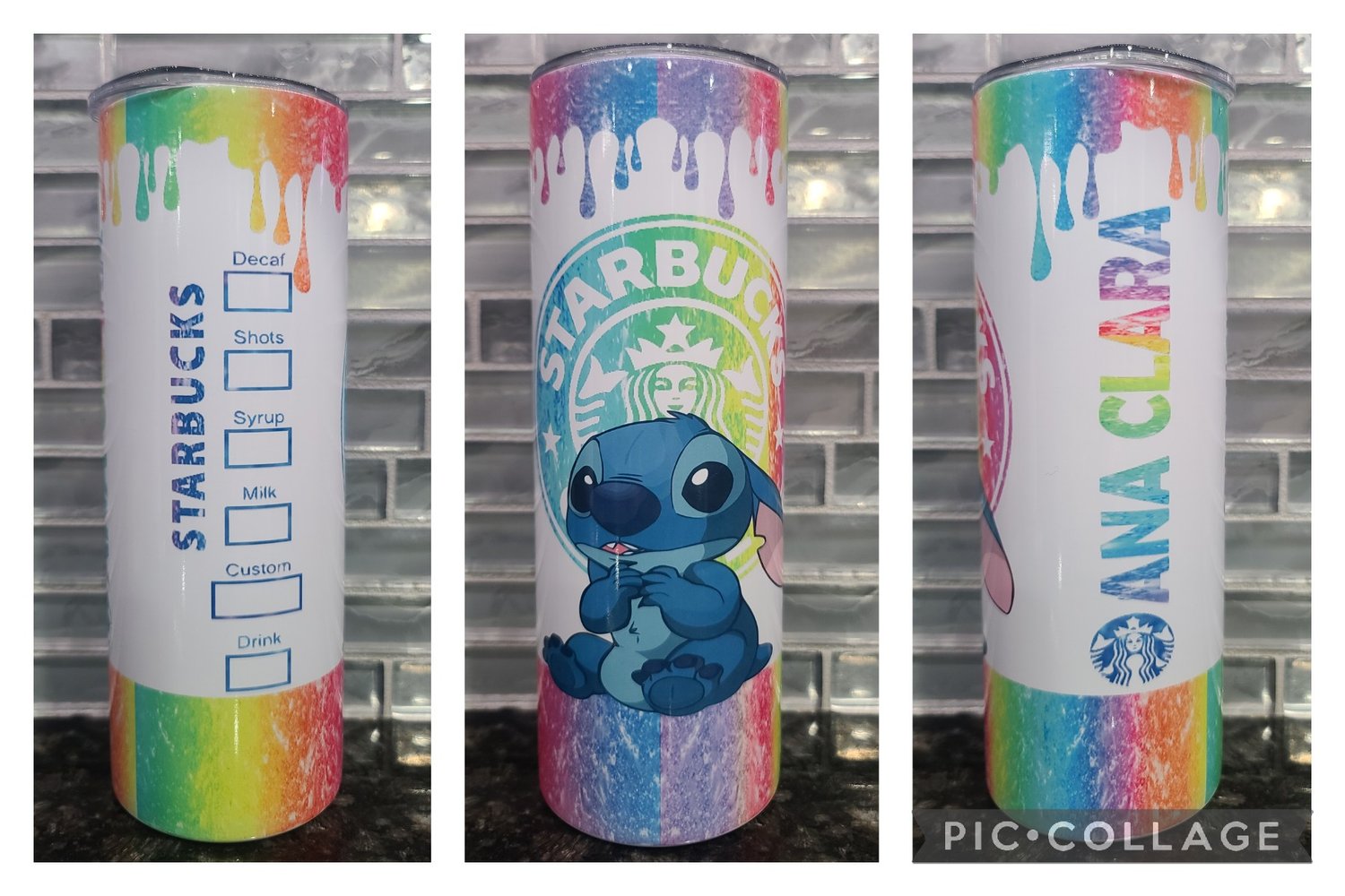 Stitch Starbucks 20oz Tumbler Png,20 oz Skinny Tumbler Wraps, Stitch T –  Tumblerpng