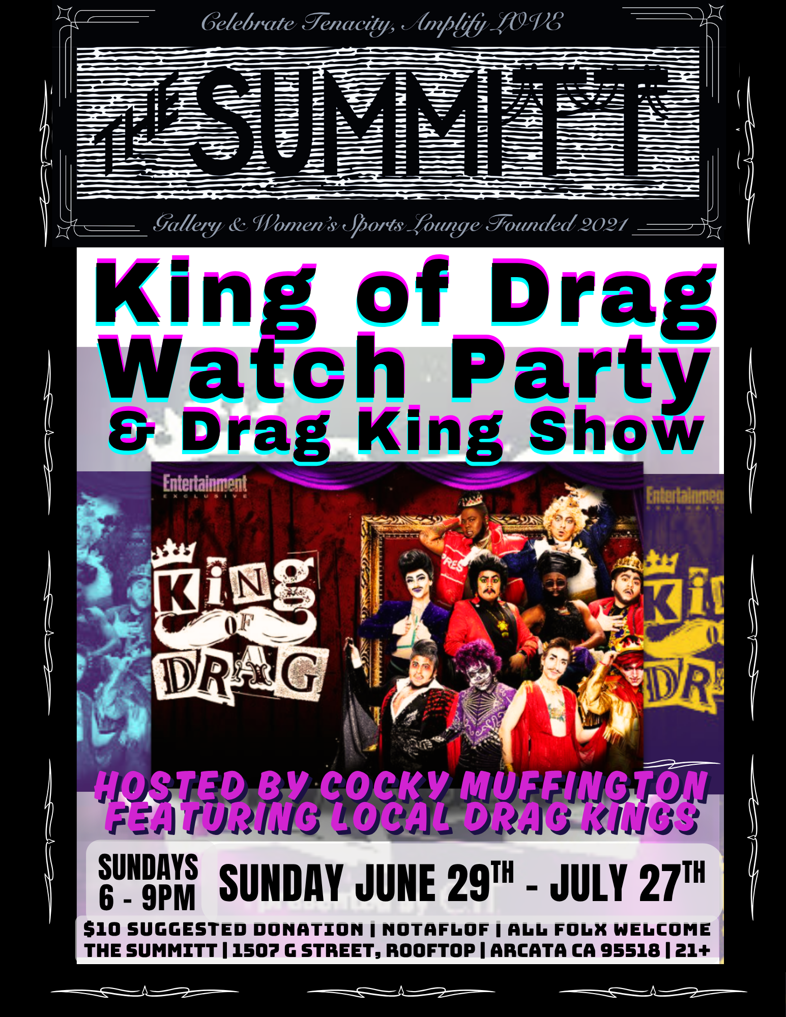 ‘King of Drag’ Watch Party & Drag King Show @ The Summitt
