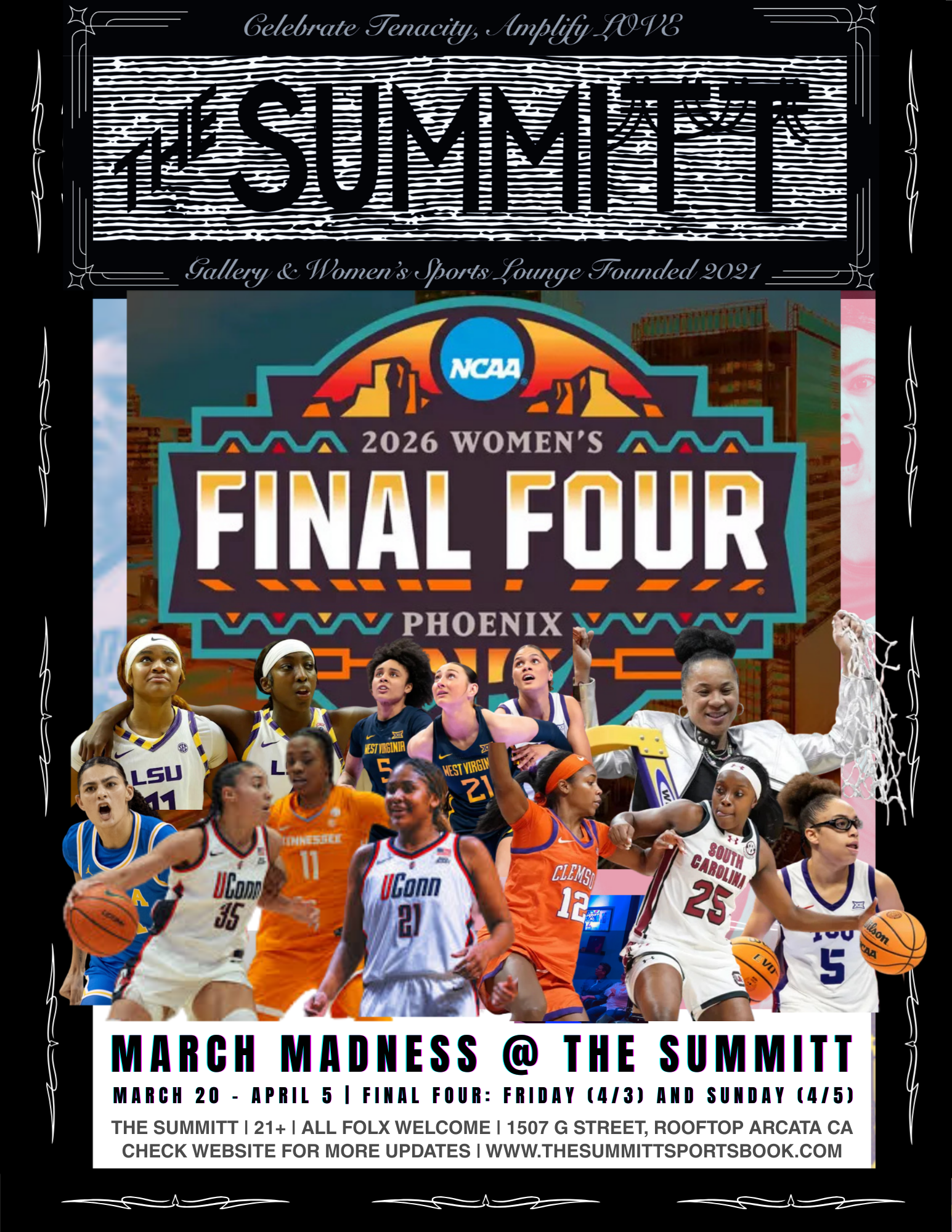 March Madness NCAA Women’s Basketball @ The Summitt