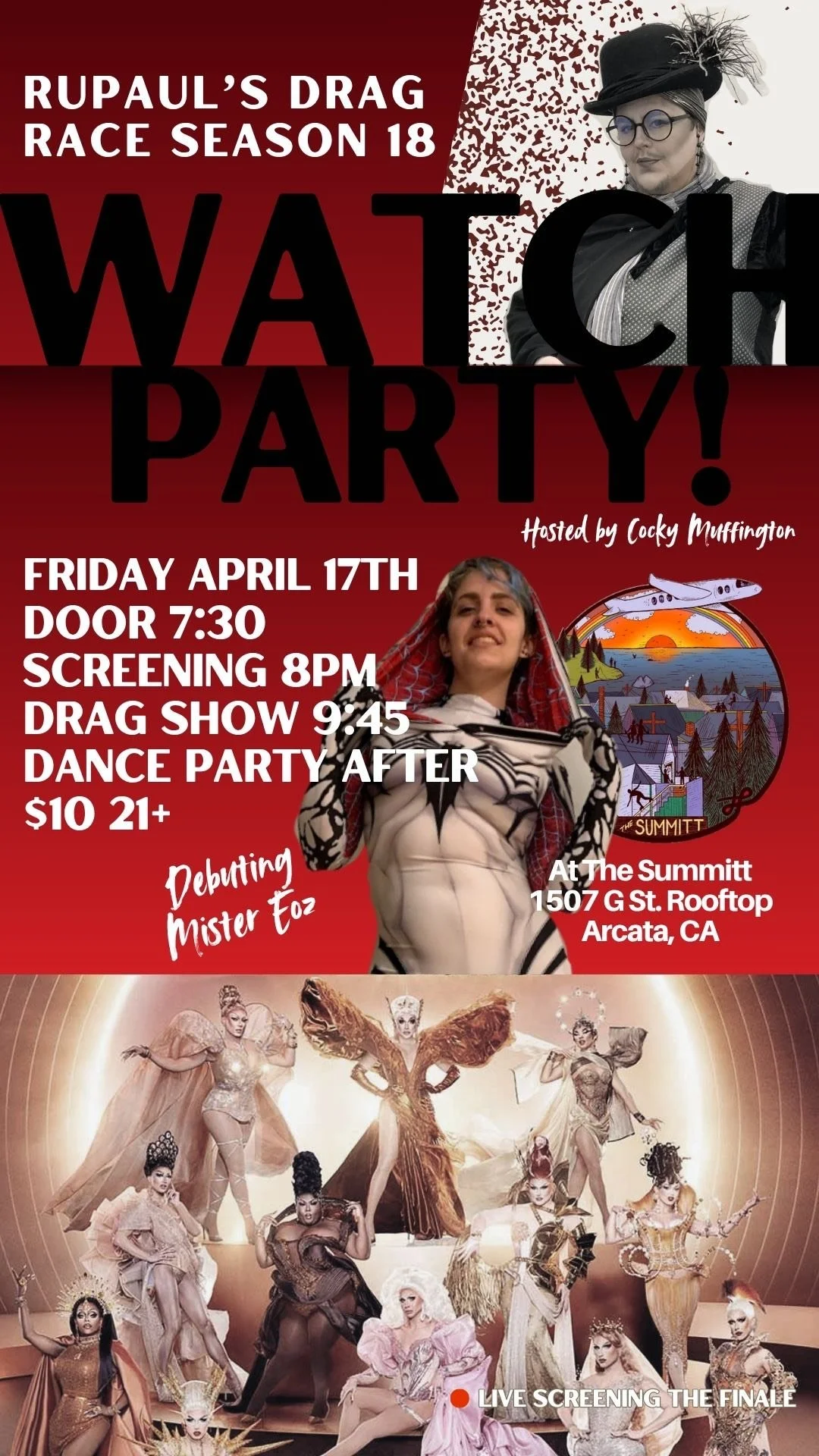 Rupaul's Drag Race FINALE AND Live Drag Show at The Summitt!!