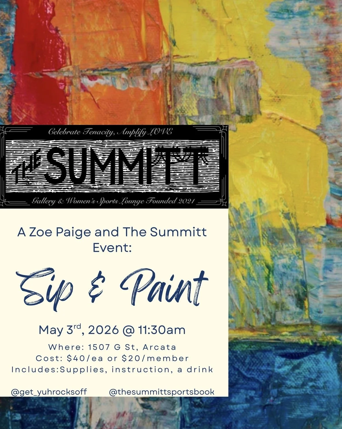 Sip &amp; Paint with Zoe Paige Art!