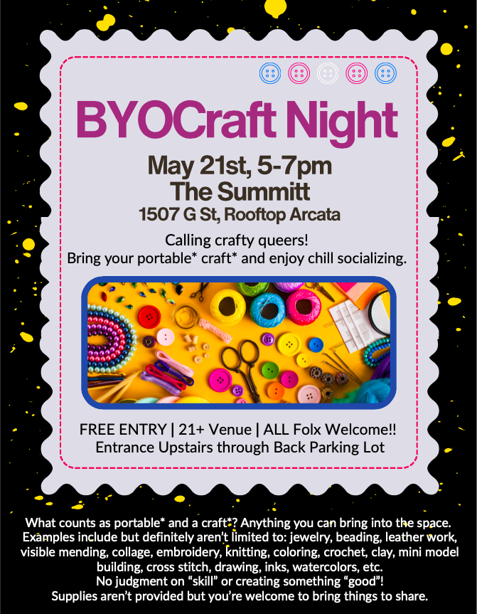 B.Y.O.C. (Bring Your Own Crafts) Night!!! 