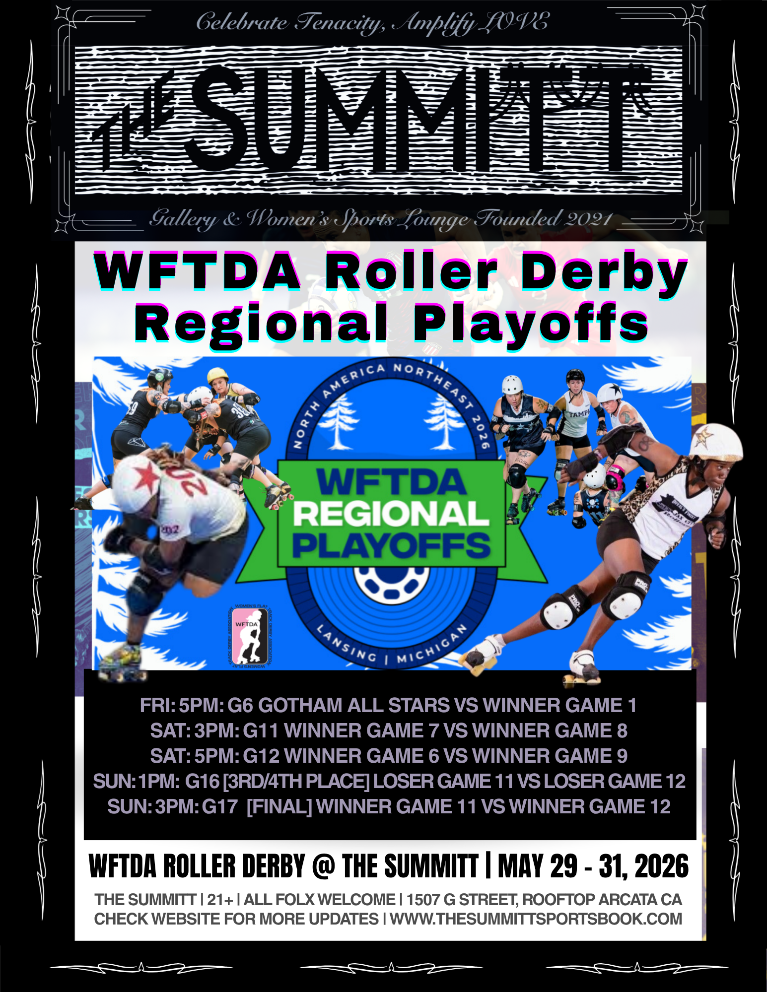 WFTDA Roller Derby North America Playoffs – Michigan @ The Summitt