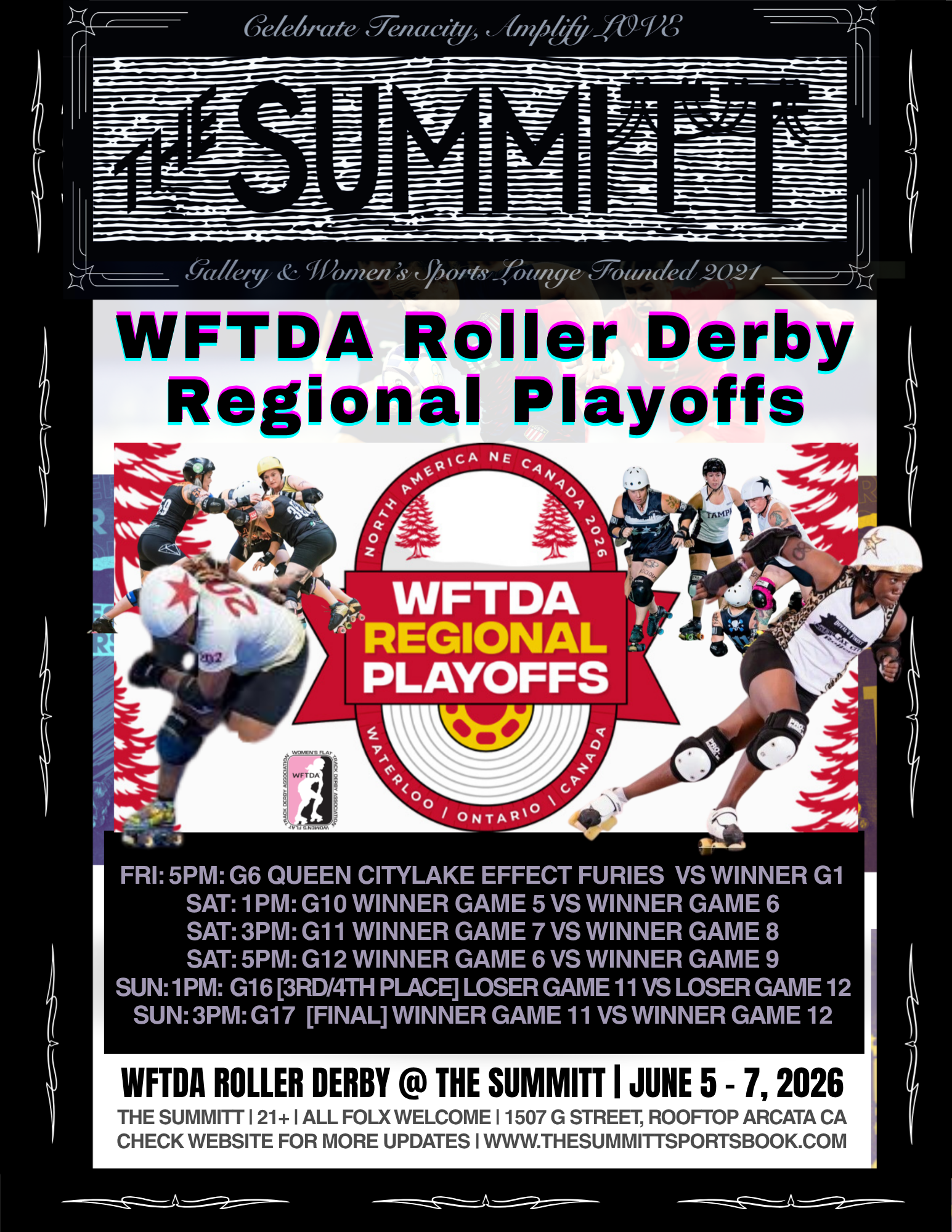 WFTDA Roller Derby North America Playoffs – Ontario @ The Summitt