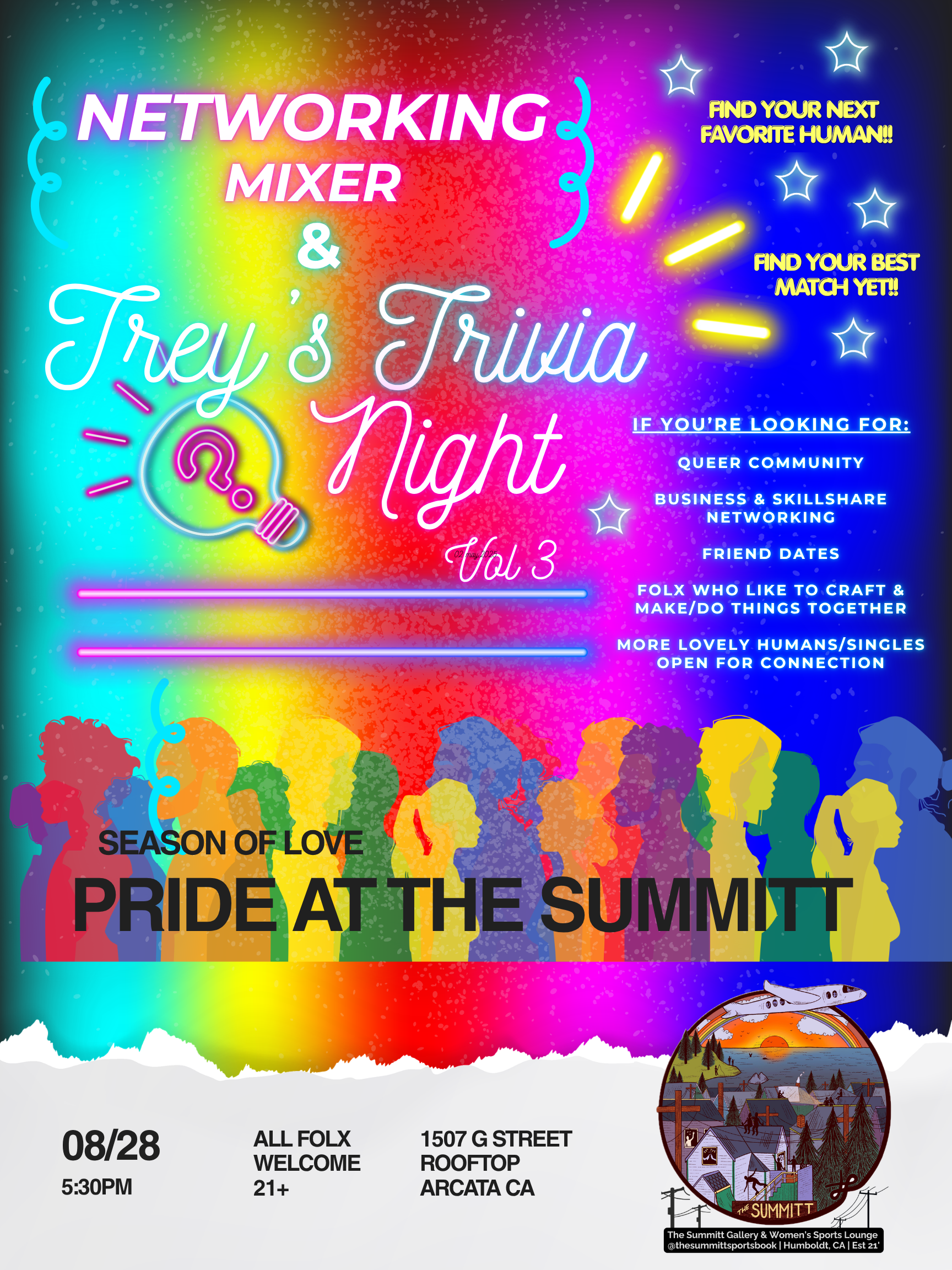 Queer Networking Mixer &amp; Trey’s Trivia Night Volume III
