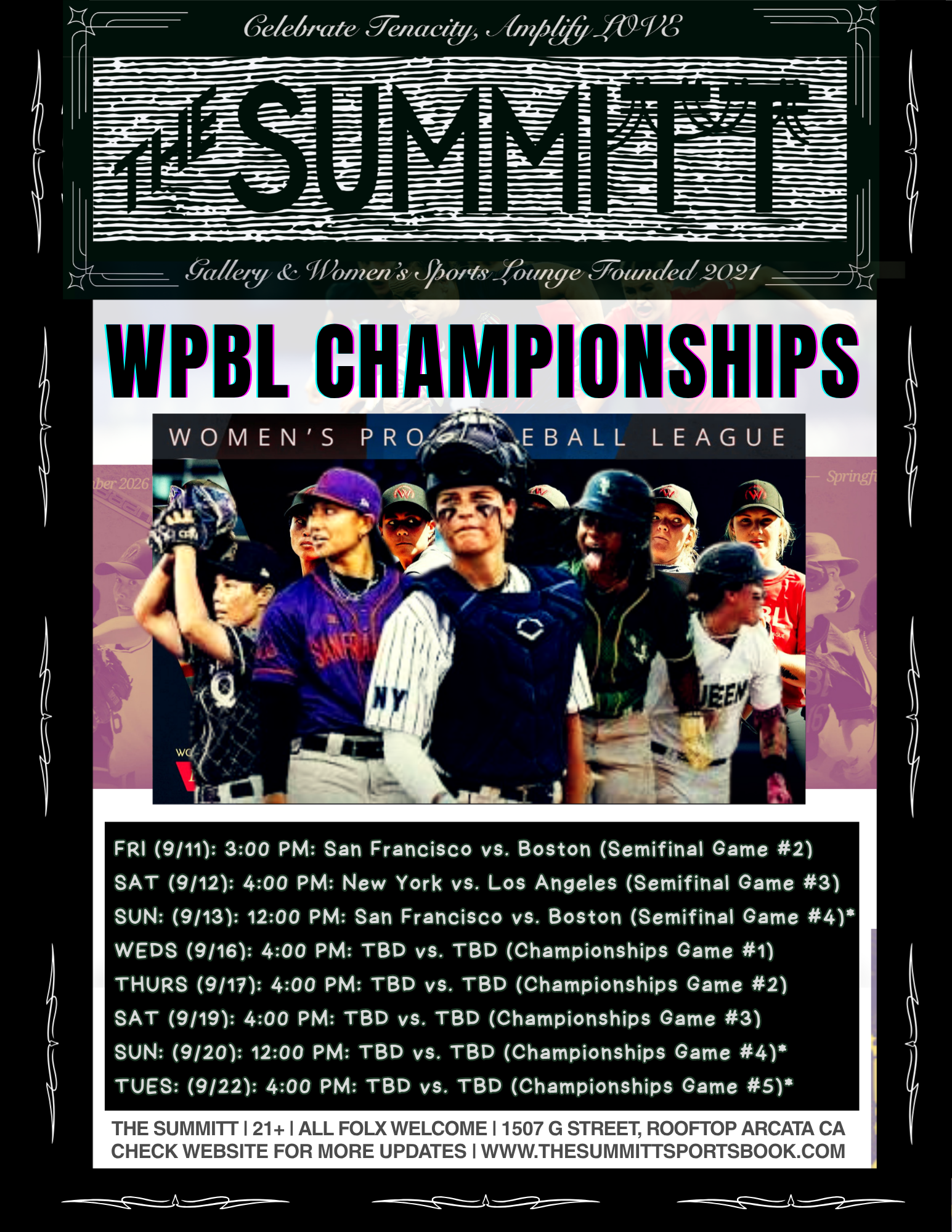 WPBL SEMIFINALS &amp; CHAMPS @ The Summitt