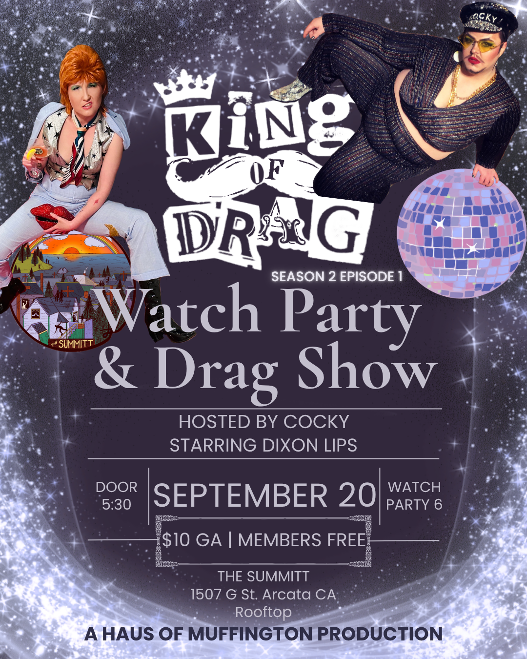 King of Drag Season 2 Watch Parties &amp; LIVE Drag King Shows at The Summitt