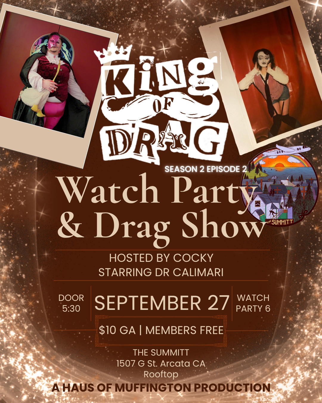 King of Drag Season 2 Watch Parties &amp; LIVE Drag King Shows at The Summitt