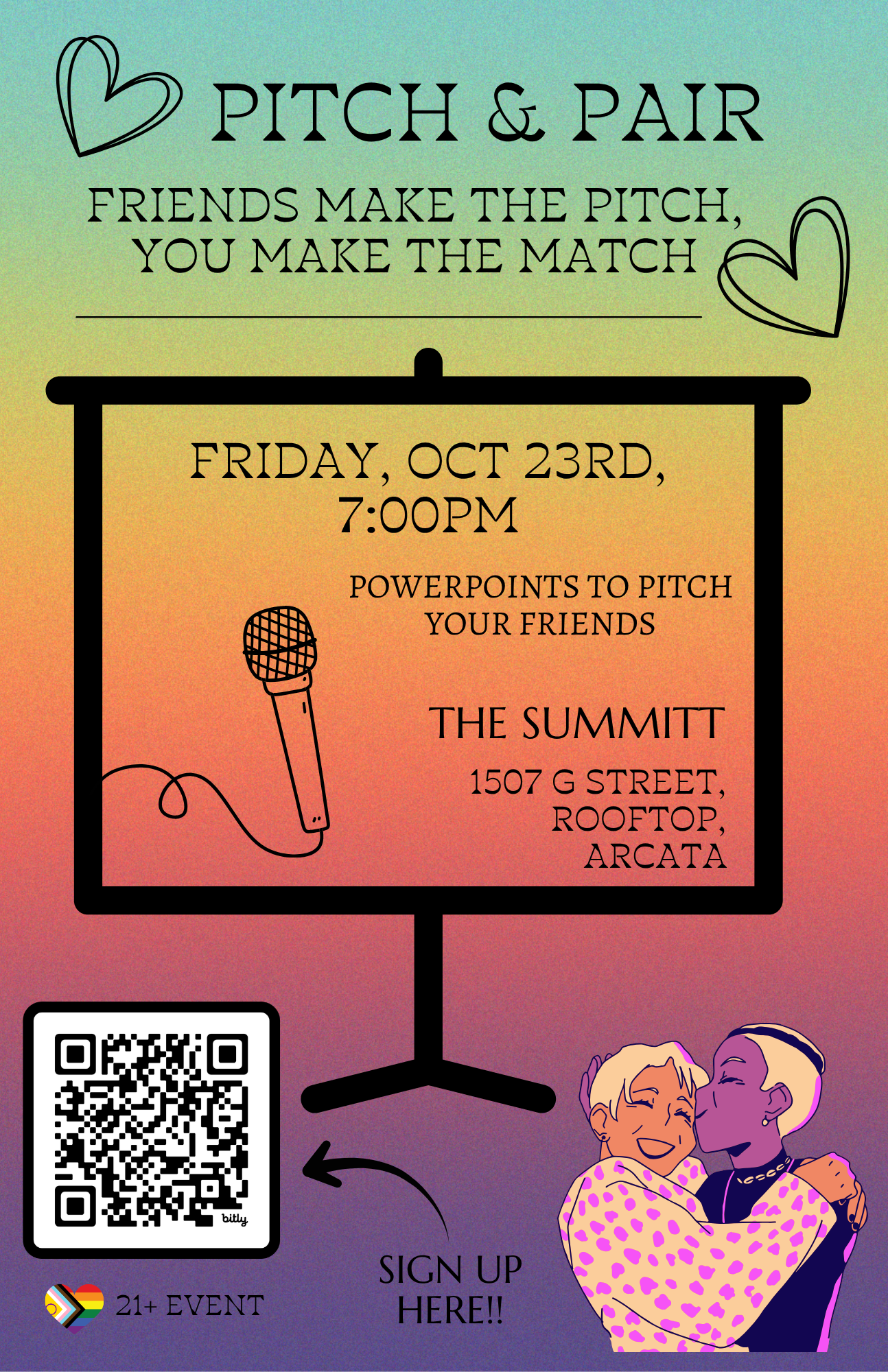 Pitch &amp; Pair Friend Dating / Speed Friending Event at The Summitt