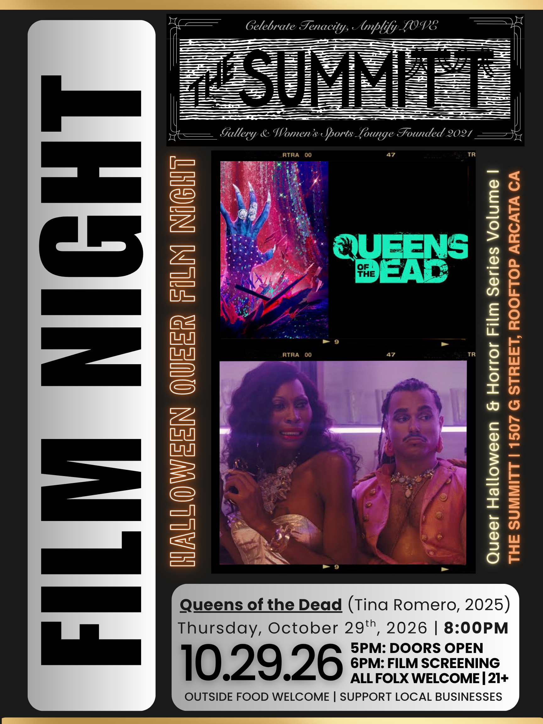 NEW TIME!!  Queer Halloween Film Night at The Summitt!