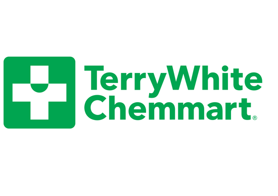 TerryWhite Chemmart logo with green cross and text