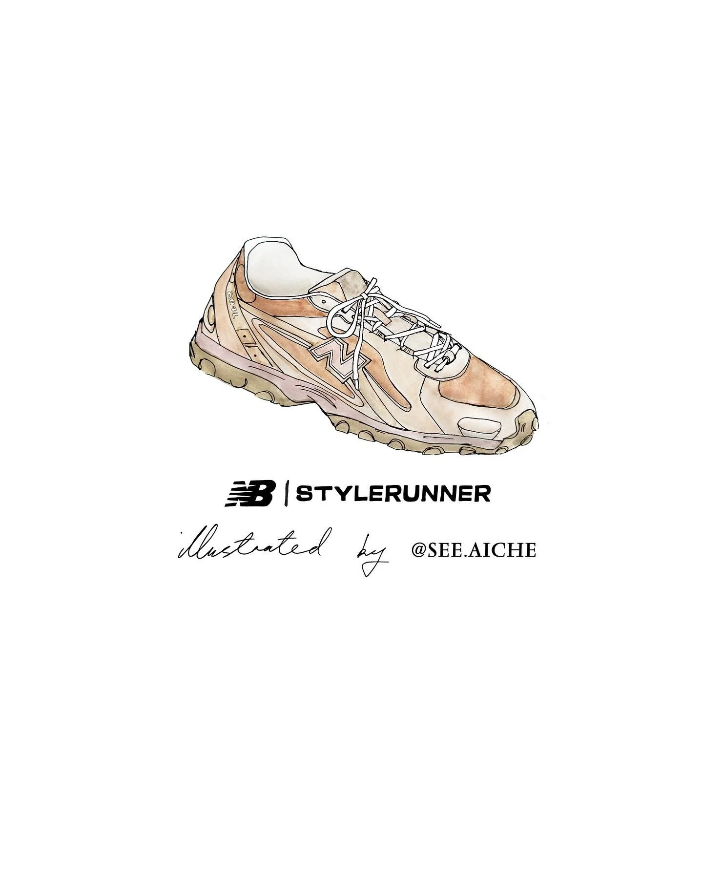Adored the opportunity to collaborate with @newbalance Australia to produce their live activation at the 2025 @stylerunner summit. Each girl was given a black and white custom illustration of the latest 204L release (created by @see.aiche ) which the
