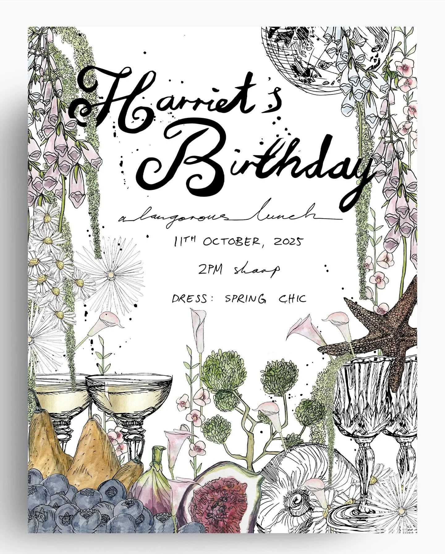 Very special creations for a very special [re]birth day celebration. We wove in magic and abundance to reflect the ethereal spirit of the birthday girl with creative elements inspired by the enchanting overgrown  floral design by @grandiflora_sydney 