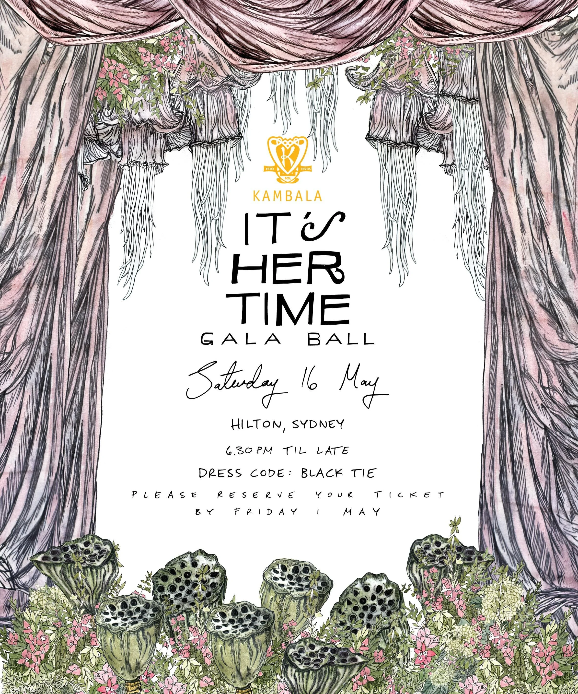 A bit of whimsy for the recent Kambala Gala Ball💛 🎀 🌸 ✨ Injecting special details like this are an opportunity to truly elevate an evening, infusing it with so much heart and meaning. For the creative, we drew on a few key elements, including the 