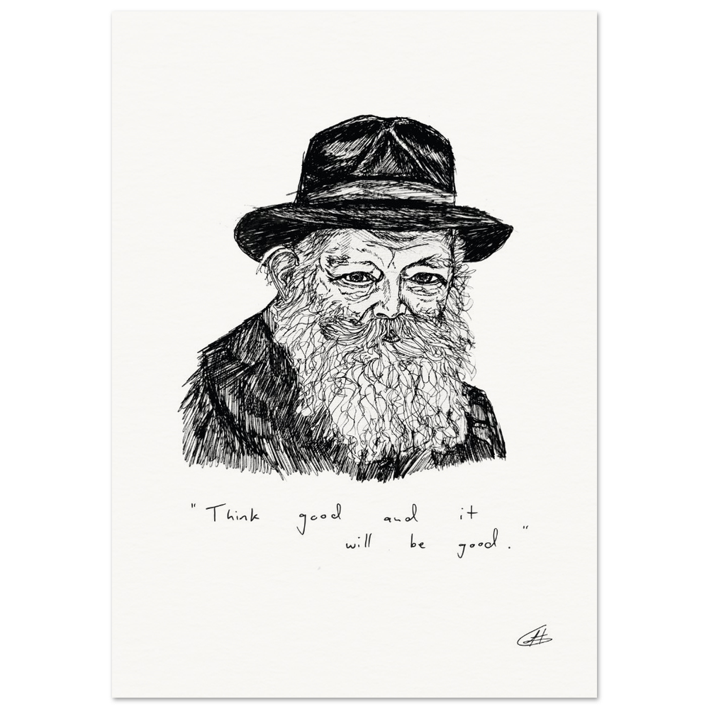Limited Edition Rebbe Print - Portrait