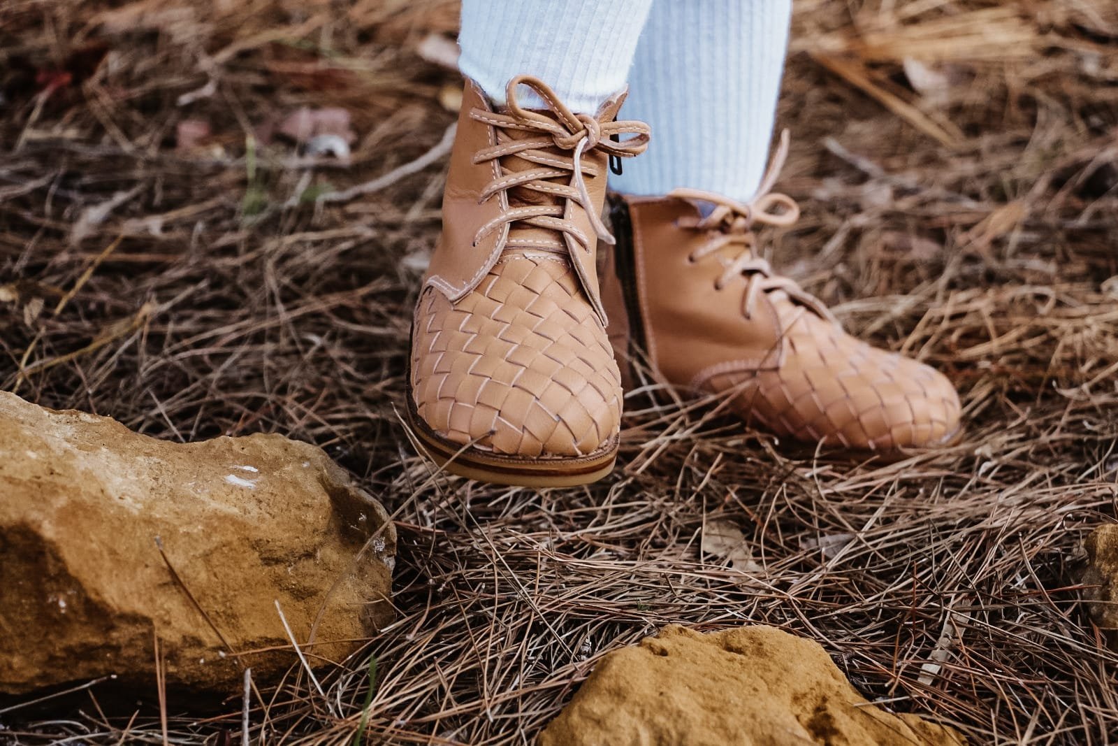 woven leather cream pale tan boots.jpeg
