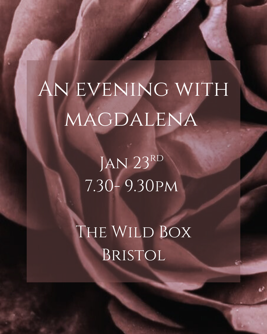 An evening with Magdalena