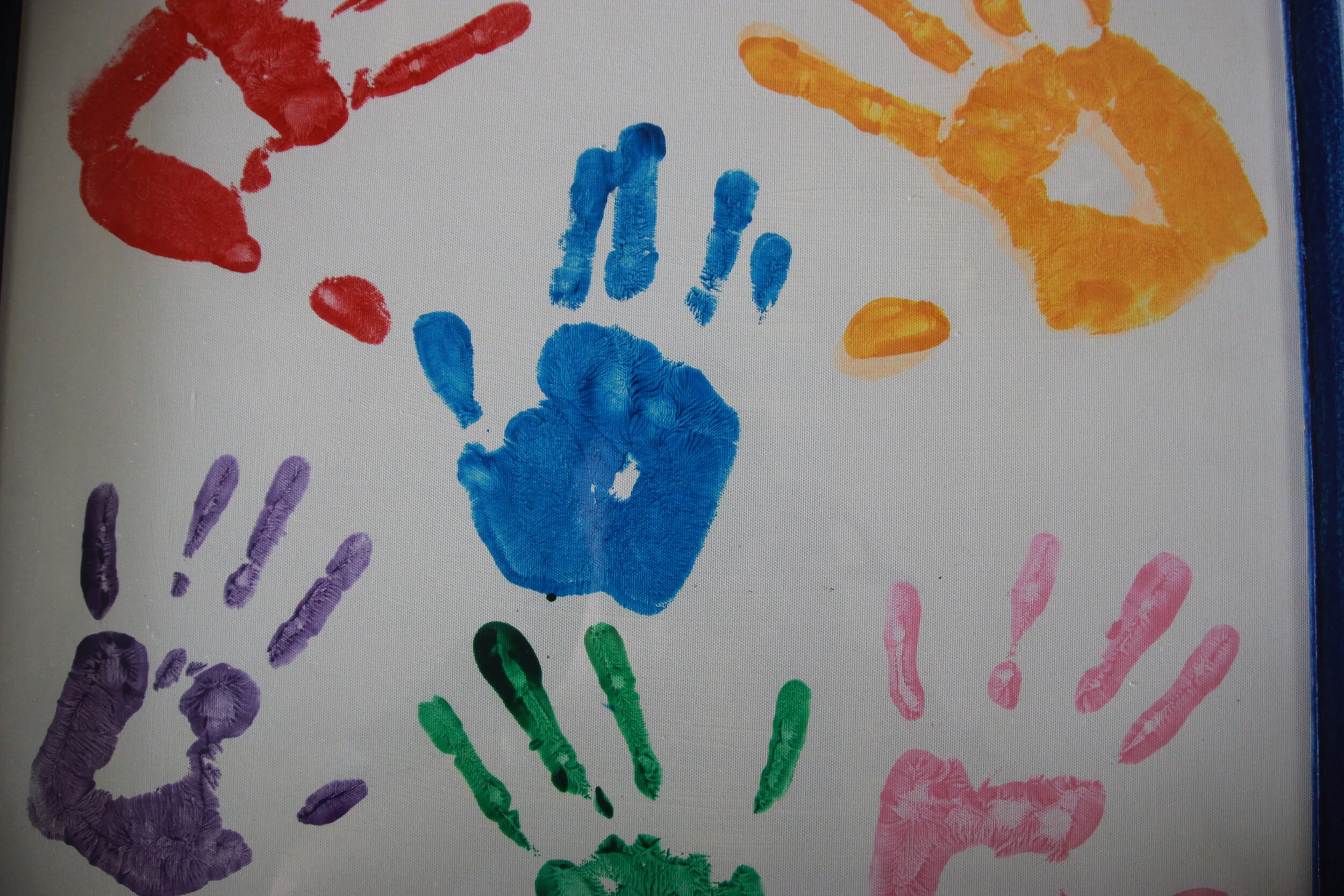 Six of us together on the canvas