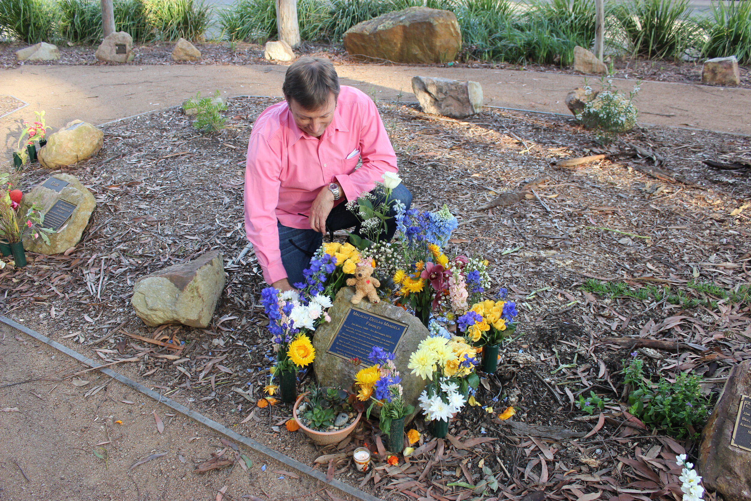 Dom visiting Malachy's ashes