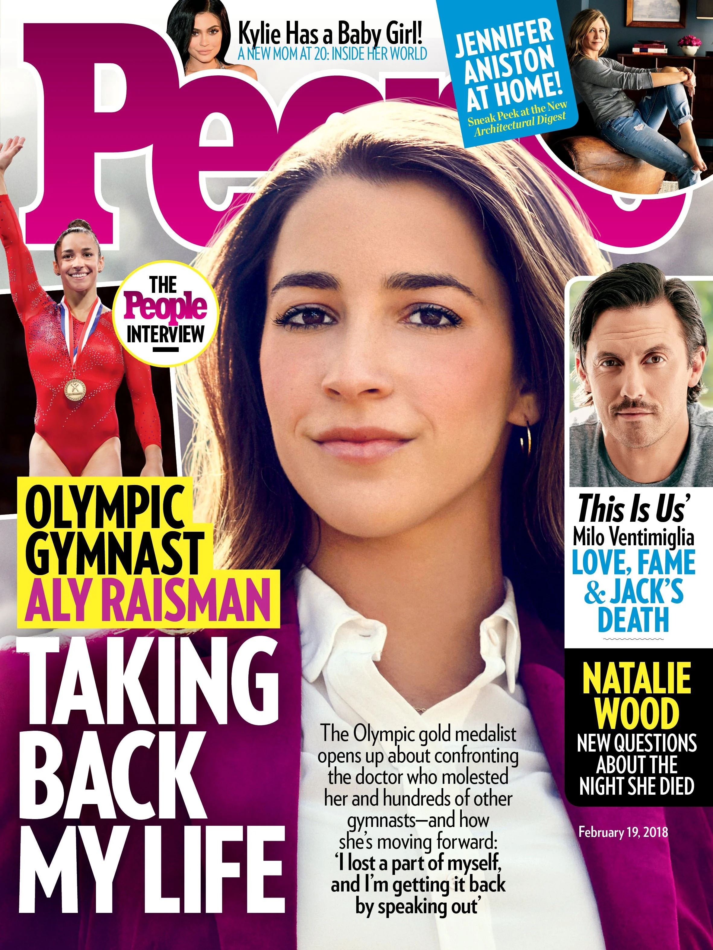 Here is an image of Aly Raisman, Olympic Gymnast, celebrity client of bLUXE owner Heather Cohen for People Magazine Taking Back My Life