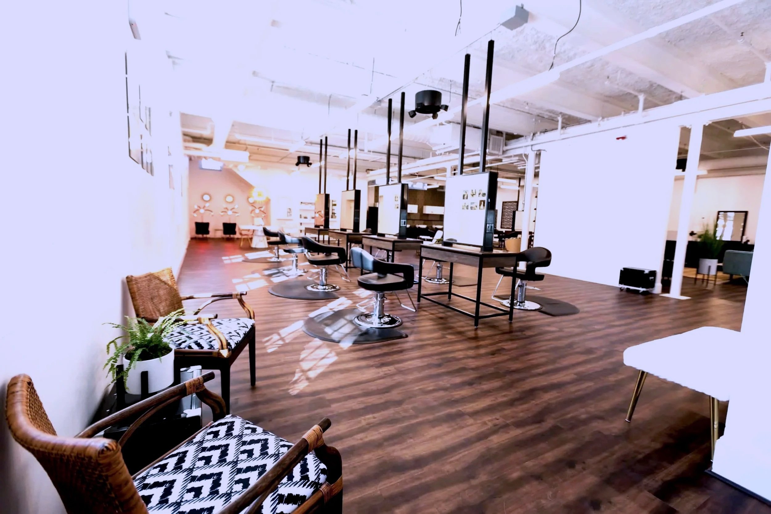 Here is a sunny image of the bLUXE studio in Medway, MA. There are workstations and relaxing resting areas.jpg