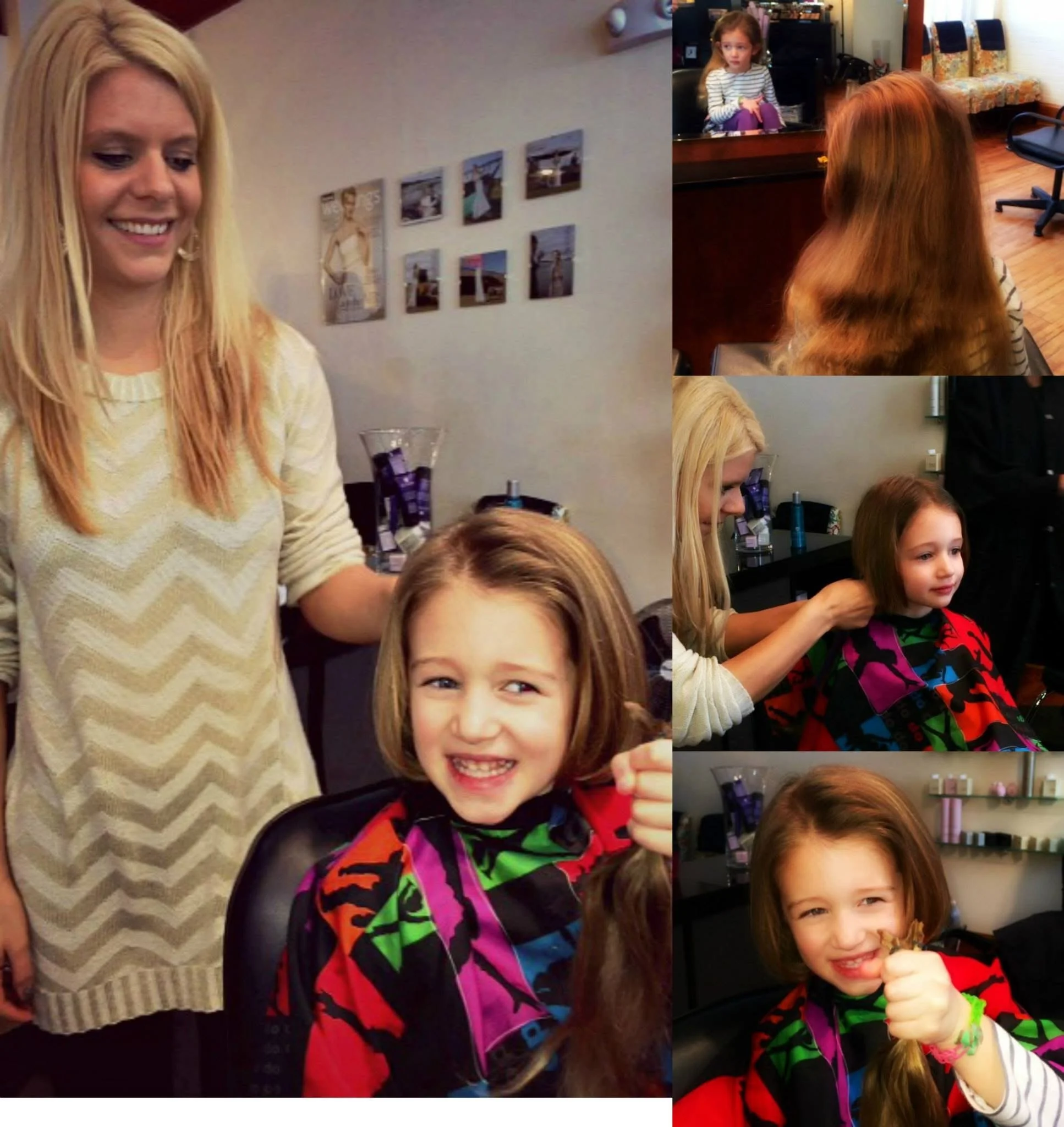 This is an image of young, blonde Nicole, bLUXE's first employee at the Medway Mill Studio