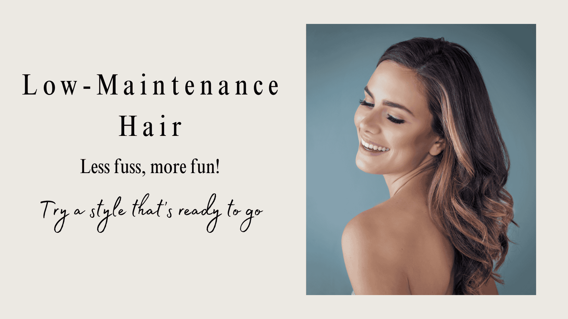 This is an image of a client with a balayage hairstyle for easier regrowth and less harsh growout roots