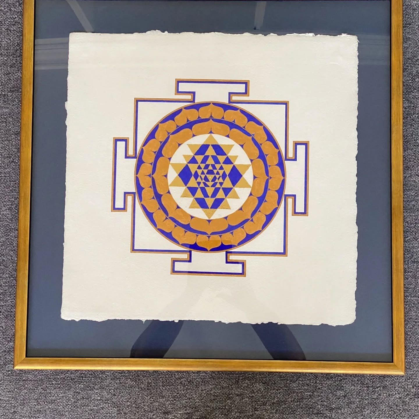 LARGEST PAINTING is the prompt for Day 17 of #21daysinmyartworld25 by @taraleaver 

This is my largest painting by virtue of the mount and frame because i wanted to show the deckled edge of this wonderful hand made paper from @tworiverspaper which I 