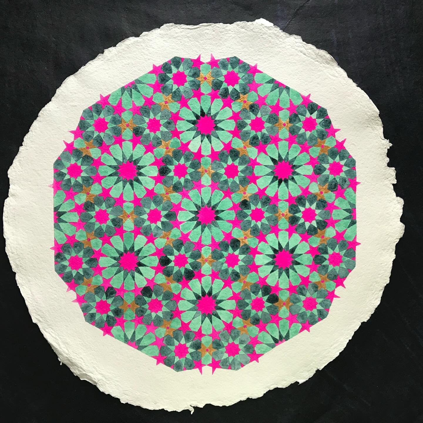 Malachite - one of the copper based mineral alchemical colours of Venus. Made from ground malachite, this beautiful soft minty green is one of my favourites 💚💚💚