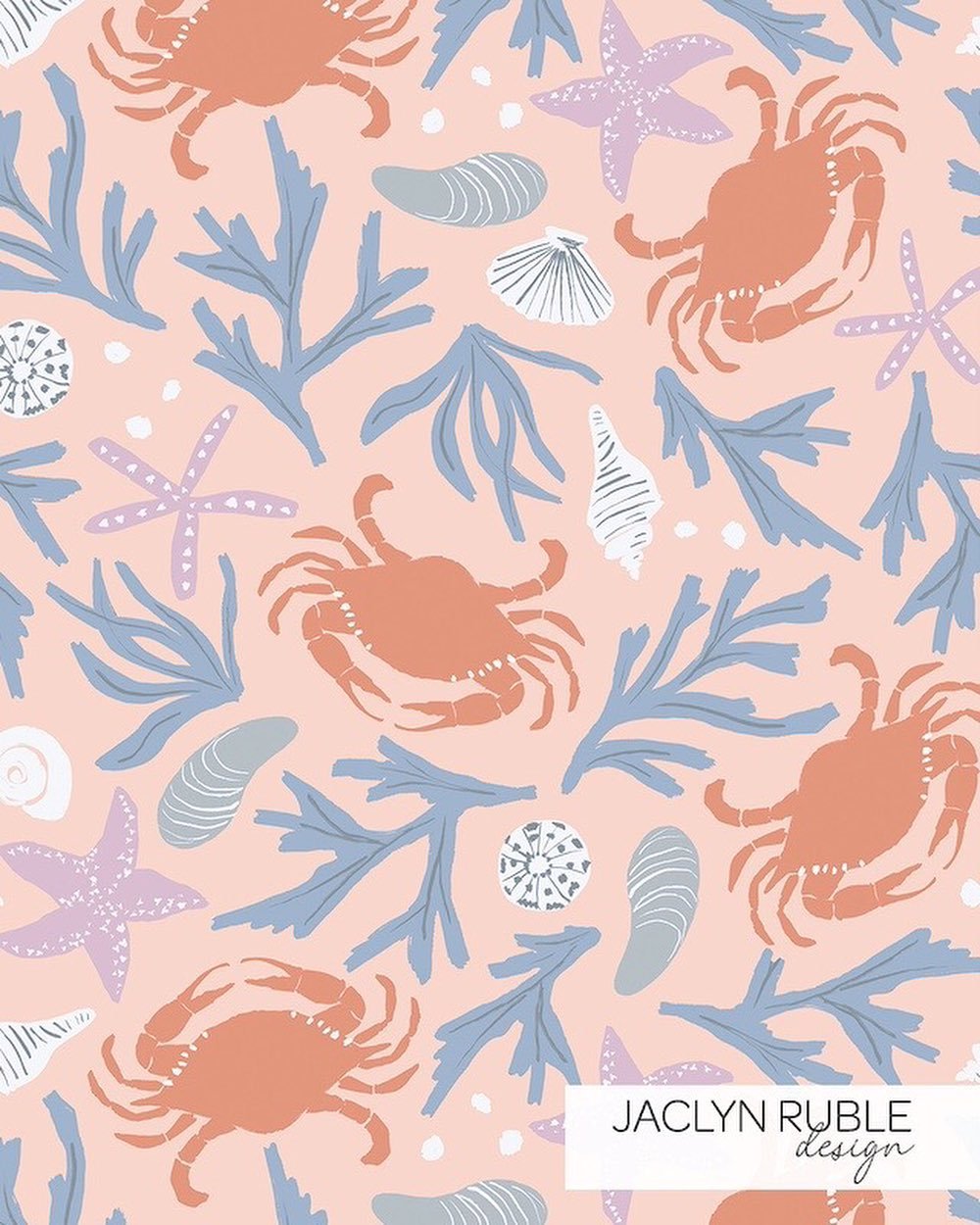 Y&rsquo;all loved the Coastal Crabs in this bright colorway! 🦀🐚☀️ I love love this design and could see it on all beachy things! Bathing suit, towel, koozie, beach shirt, bag, etc.. 

My newest collection Seaside has lots of mix and match designs a