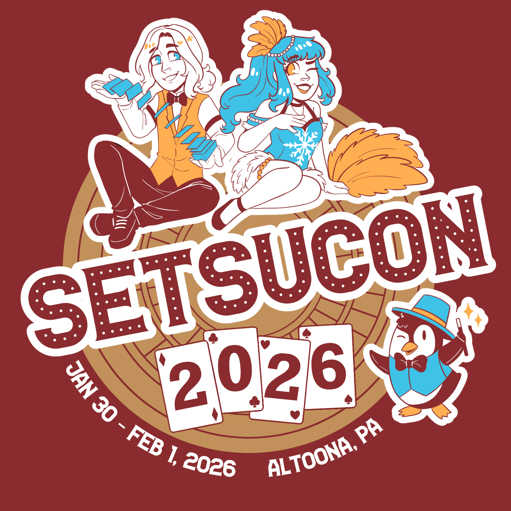 2026 Volunteer Shirt, Front (Theme: Casino)