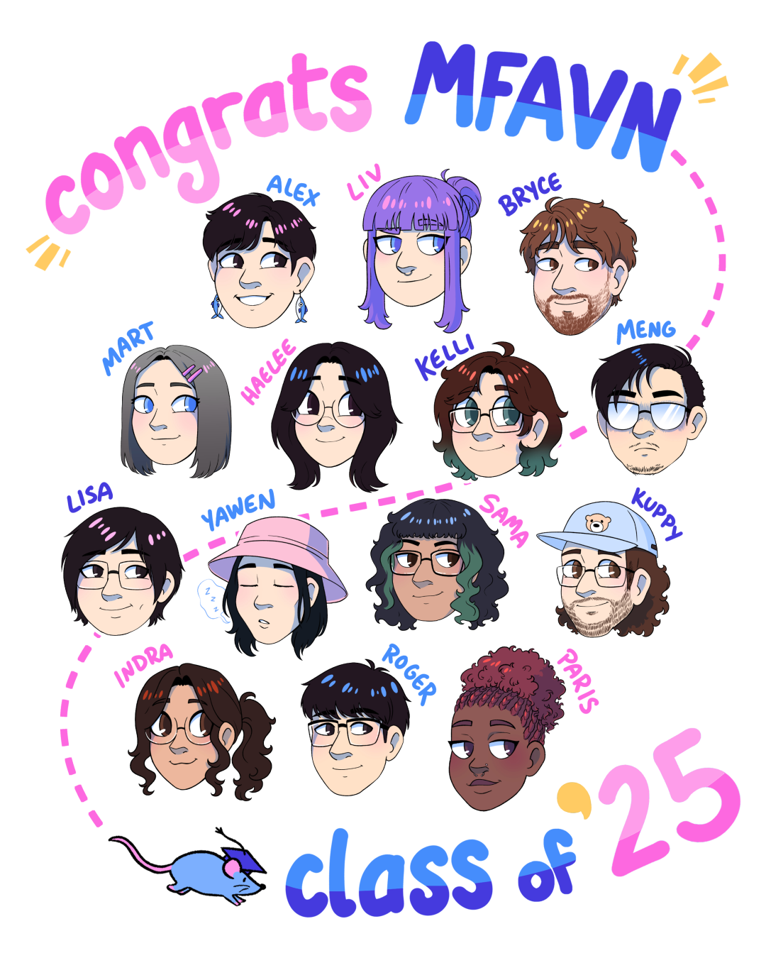 MFA Visual Narrative Graduation Poster. 2025