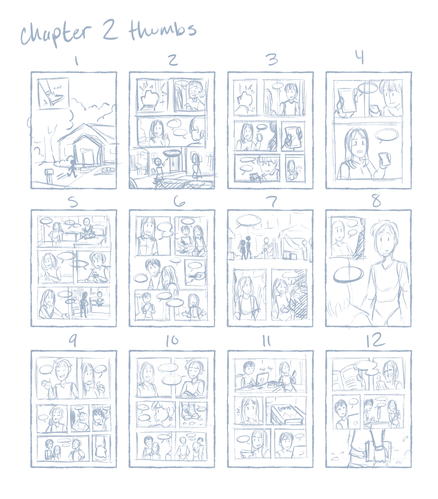 Rough thumbnails: chapter 2