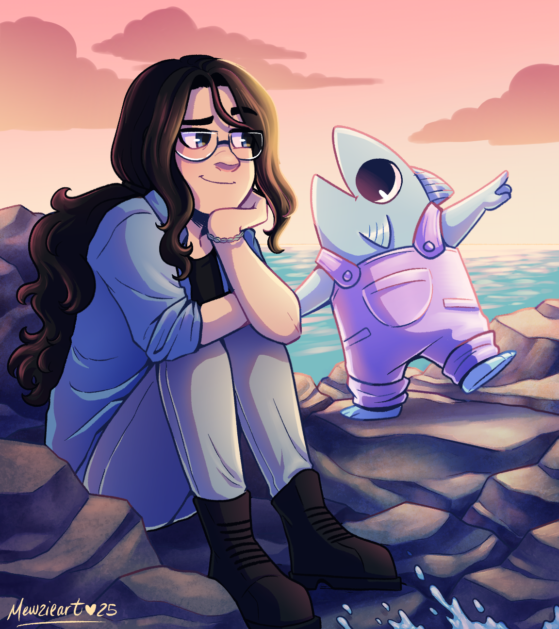 "Road Trip to the End of the World" Promotional Illustration. 2025