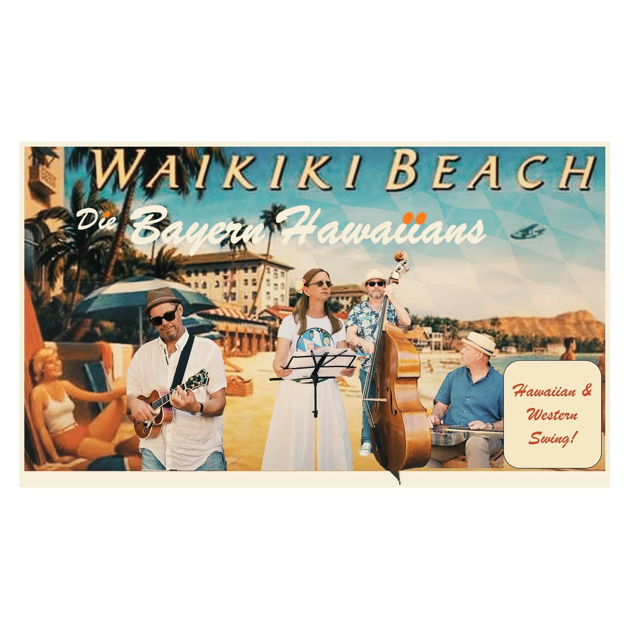 Zum musikalischen Steckerlfisch am Pfingstsonntag gastieren diesmal &sbquo;Die Bayern Hawaiians&lsquo;. 
Mit im Gep&auml;ck Hawaiian&amp;Western Swing 🎶 🌺 
Wir freuen uns! 
Musik und Fisch ab 12! 
.
.
.
#kulperh&uuml;tte#biergarten #sch&ouml;nhier 