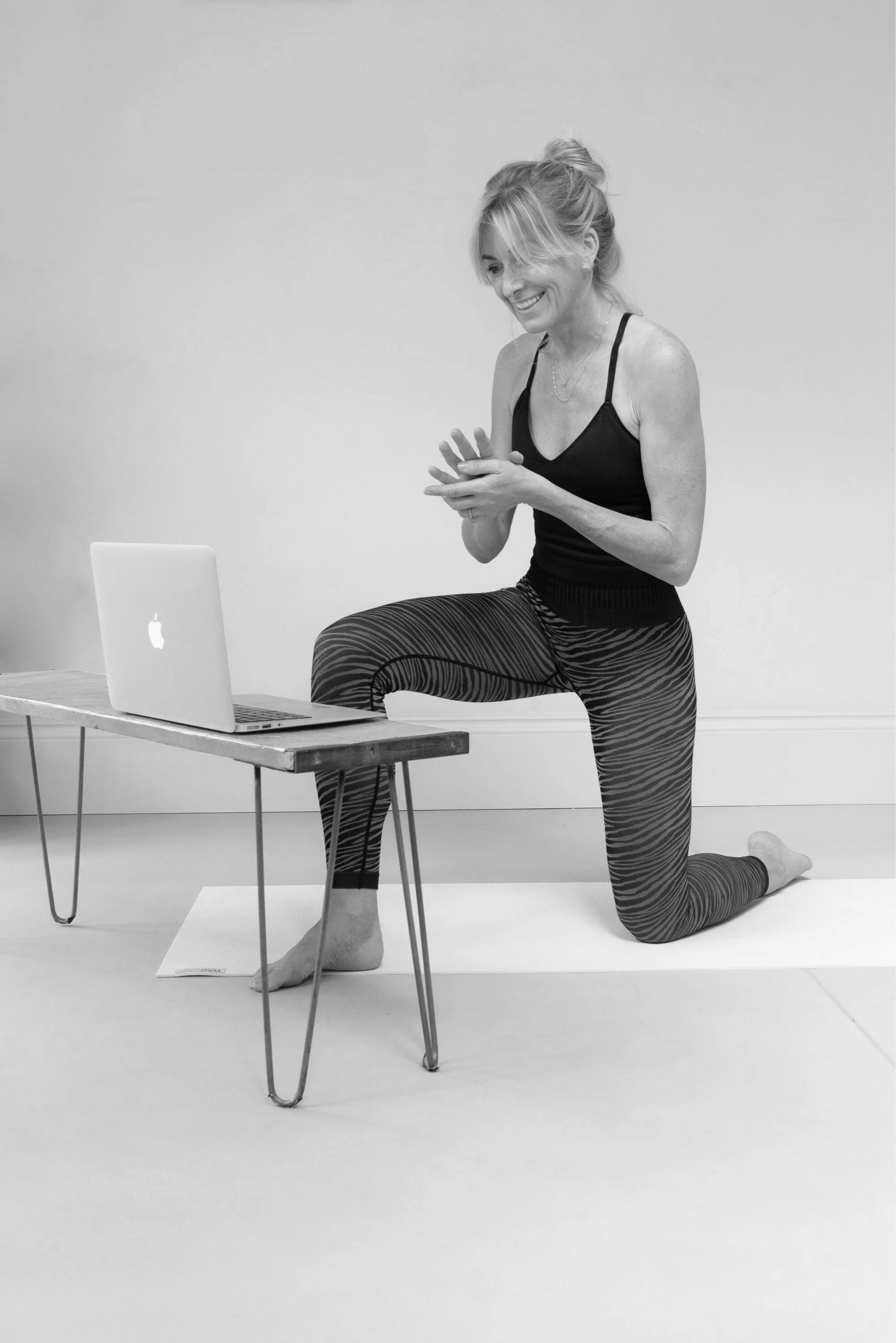 Emily Odoire teaching a Zoom class