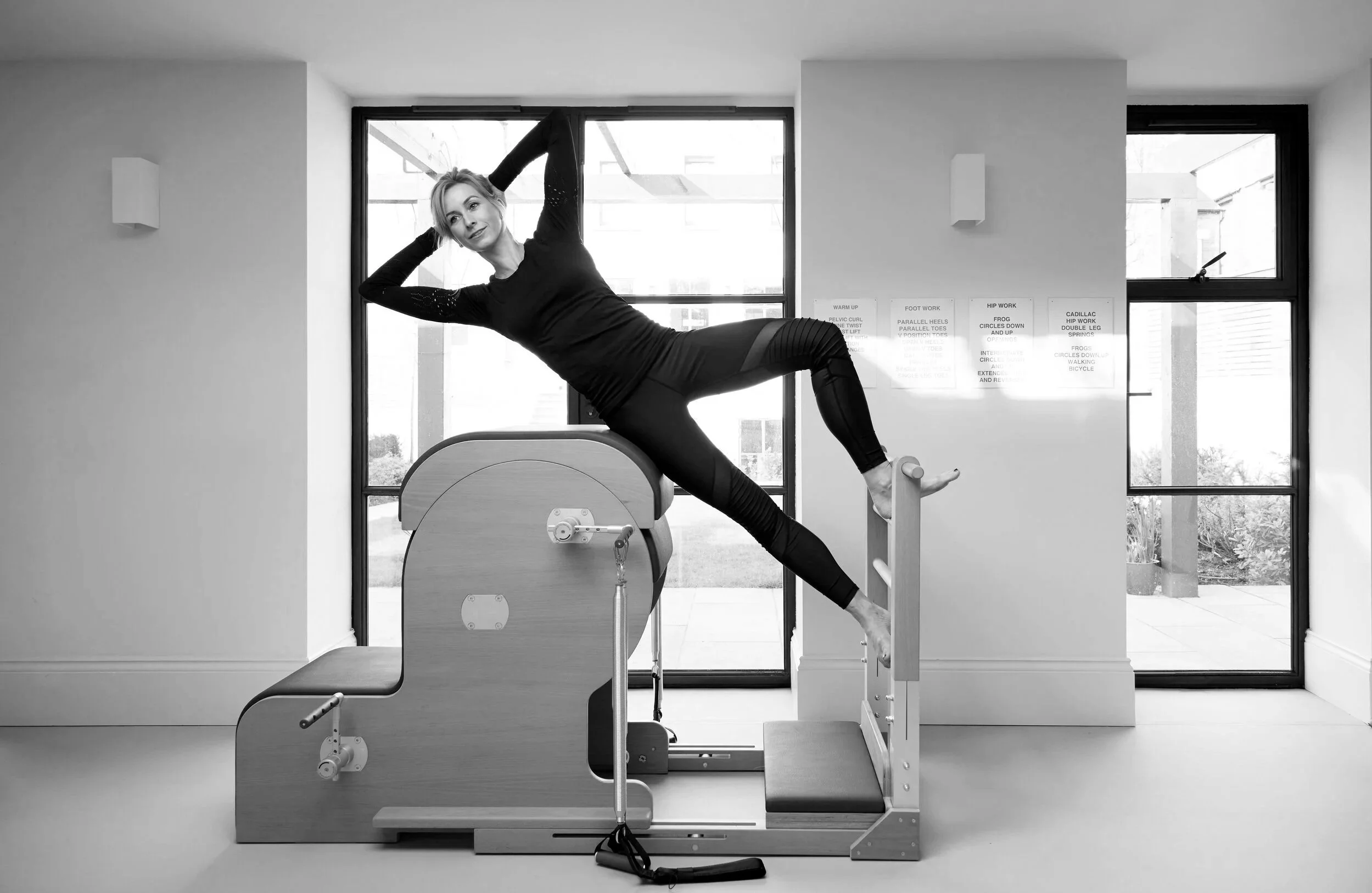 Emily Odoire teaching a class using her equipment