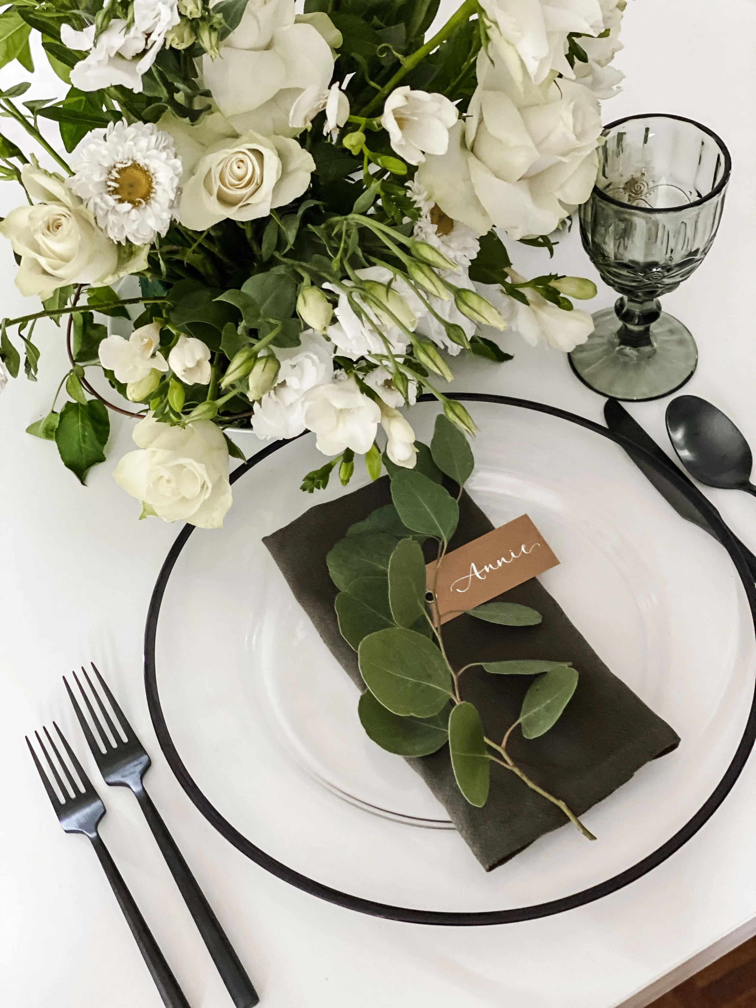 Onyx Goblet — Black Saucers