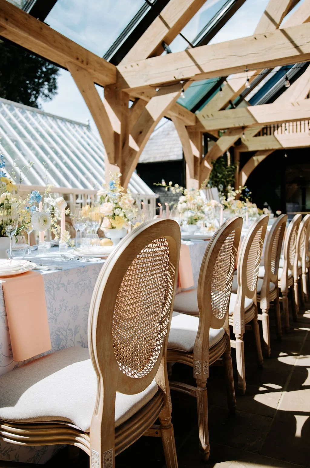 Limewash Rattan Louis Chair