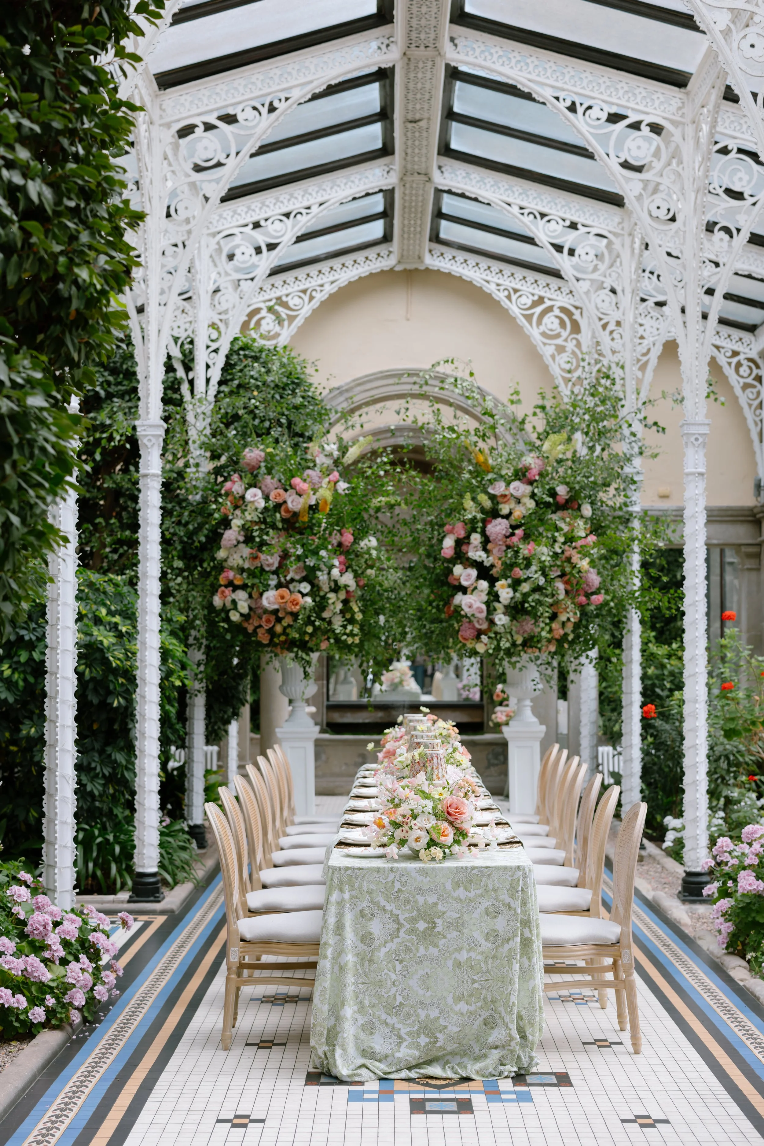 Limewash Rattan Louis Chair