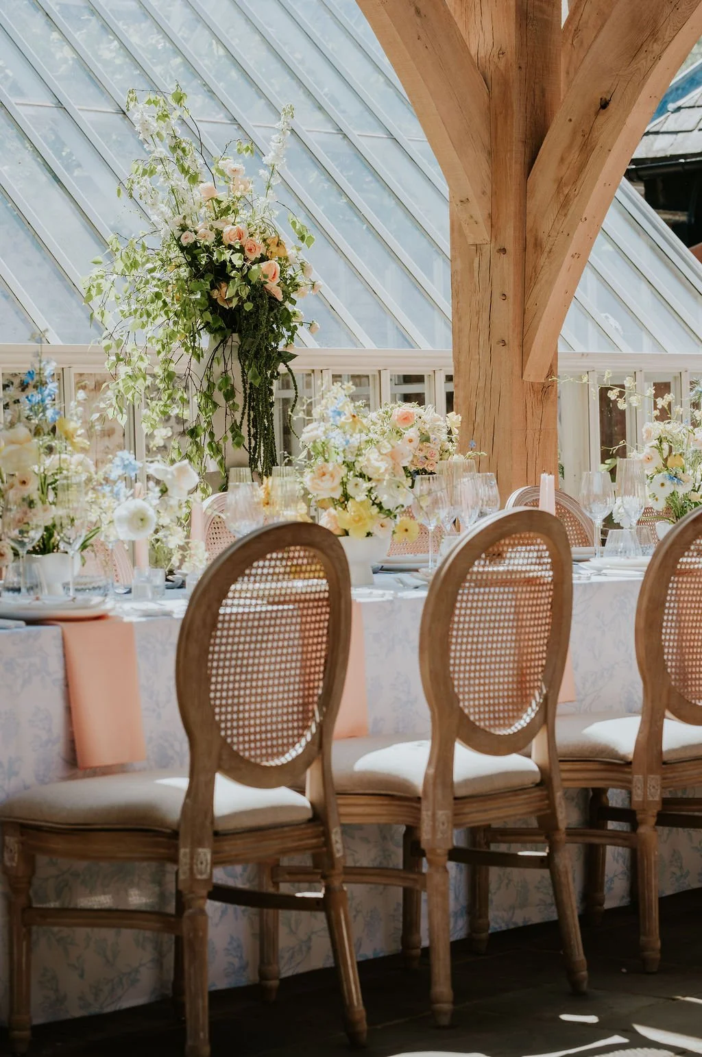 Limewash Rattan Louis Chair