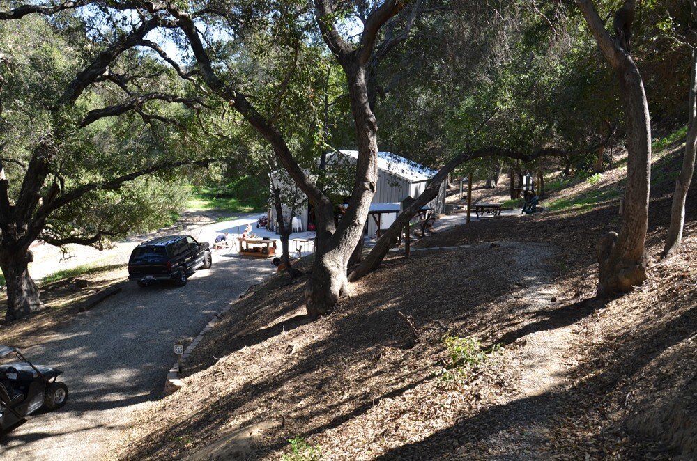 overlooking the workshop on the ranch