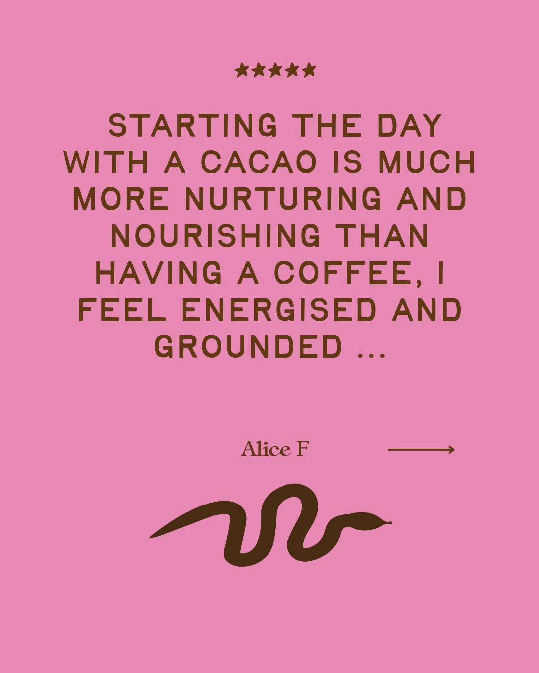 This is Alice's bean-to-body transformation ... she FEELS the nourishment to her bones. She KNOWS what goodness feels like. She SENSES we do it differently. It matters how it lands in YOUR body from ours, from our dedicated producers and farmers to y