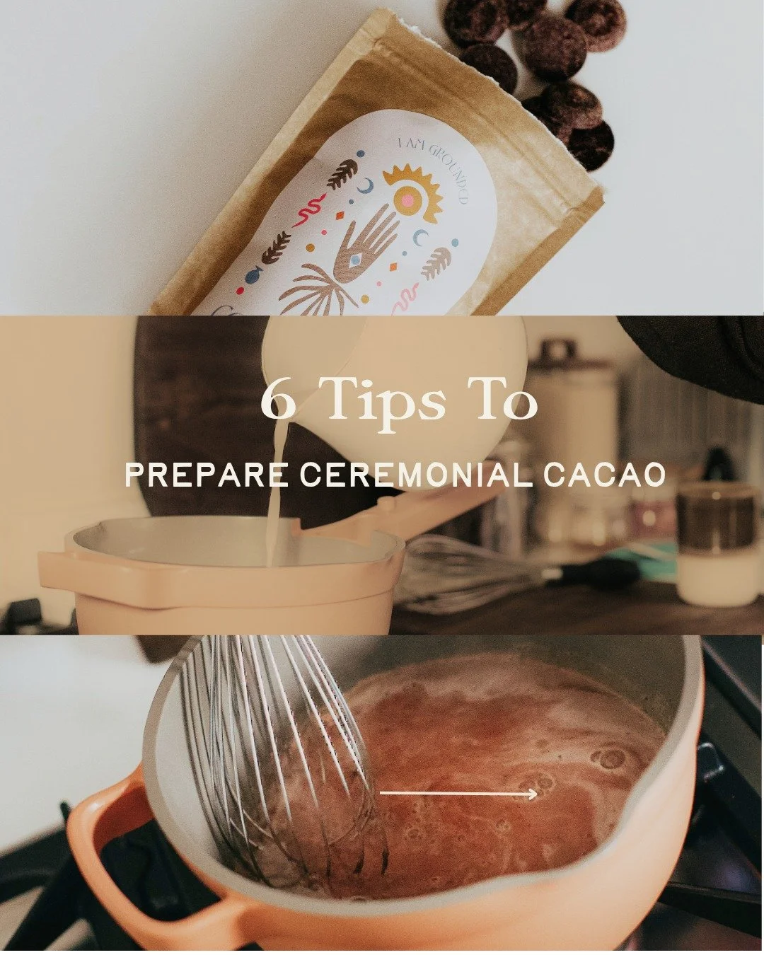 Our most asked question: 'How do you make ceremonial cacao taste good?'
Of course, at Common Roots we won't tell you what to do because part of drinking ceremonial cacao is that it's not meant to be the same every time ... But here's a starting point