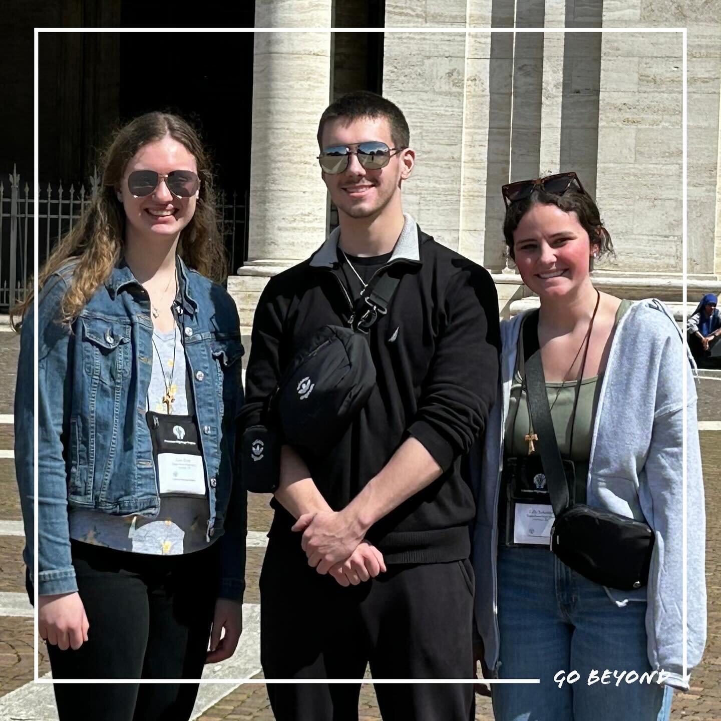 A little update on our group of Twisters who are visiting Italy for a pilgrimage to Assisi and Rome! 

Mrs. Weberding along with seniors Ellie Ryan, Lilly Schebler, and Noah Schenk visited San Damiano and Porziuncola!

Next stop&hellip;Rome!