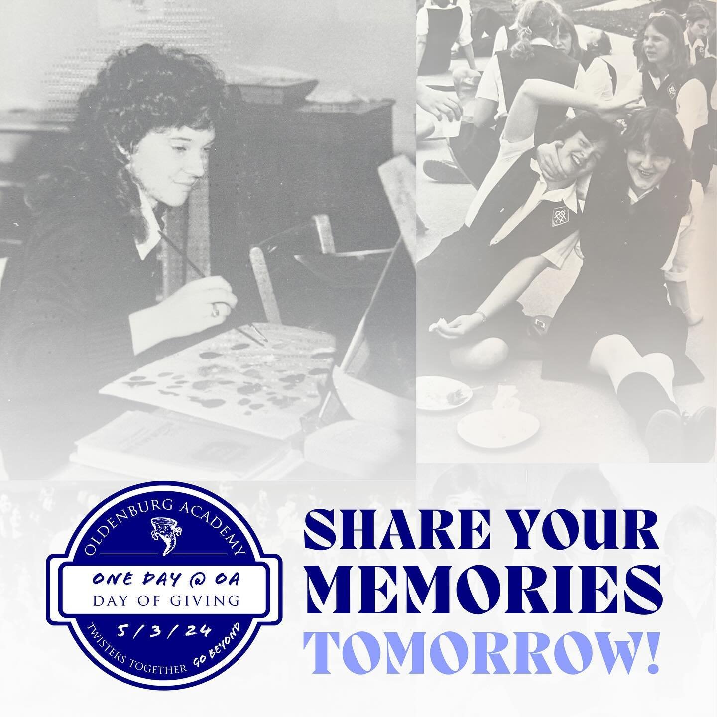 Tomorrow is One Day @ OA! 

Walking down memory lane&hellip;

We would love you to share your favorite OA photos and memories on social media&mdash;tag us so we can share them, too!
