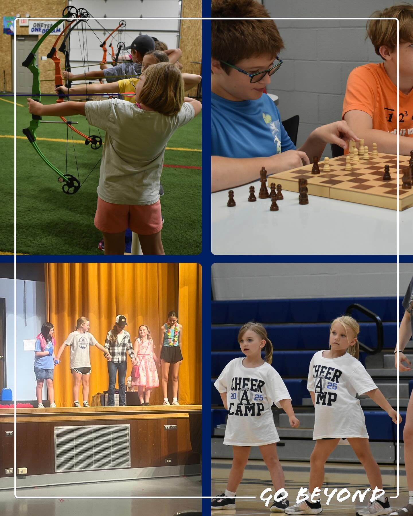 Last week, summer camps were in full swing with Theater Camp, Cheer Camp, Archery Camp, and Chess Camp &mdash; and what an amazing week it was! ☀️🎉

🎭 Theater Camp: In just 3 days, students auditioned, blocked, and performed a full short play! For 